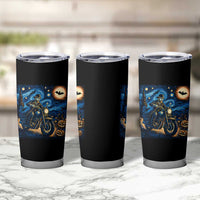 Dirt Bike Tumbler Cup Van Gogh Starry Night Halloween Biker