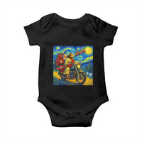 Dirt Bike Motocross Baby Onesie Jesus Santa Christmas Starry Night - Wonder Print Shop