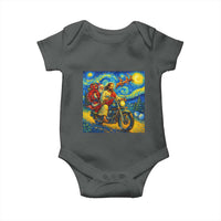 Dirt Bike Motocross Baby Onesie Jesus Santa Christmas Starry Night - Wonder Print Shop