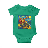 Dirt Bike Motocross Baby Onesie Jesus Santa Christmas Starry Night - Wonder Print Shop
