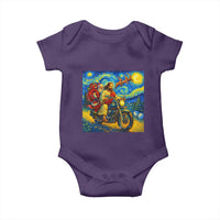 Dirt Bike Motocross Baby Onesie Jesus Santa Christmas Starry Night - Wonder Print Shop