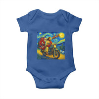 Dirt Bike Motocross Baby Onesie Jesus Santa Christmas Starry Night - Wonder Print Shop