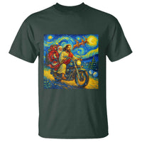 Dirt Bike Motocross T Shirt Jesus Santa Christmas Starry Night - Wonder Print Shop