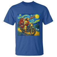 Dirt Bike Motocross T Shirt Jesus Santa Christmas Starry Night - Wonder Print Shop