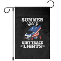Sprint Car Racing Garden Flag Summer Nights And Dirt Track Lights - Wonder Print Shop