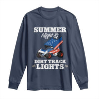 Sprint Car Racing Long Sleeve Shirt Summer Nights And Dirt Track Lights - Wonder Print Shop