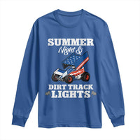 Sprint Car Racing Long Sleeve Shirt Summer Nights And Dirt Track Lights - Wonder Print Shop