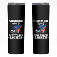 Sprint Car Racing Skinny Tumbler Summer Nights And Dirt Track Lights - Wonder Print Shop