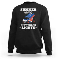 Sprint Car Racing Sweatshirt Summer Nights And Dirt Track Lights - Wonder Print Shop