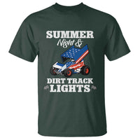 Sprint Car Racing T Shirt Summer Nights And Dirt Track Lights - Wonder Print Shop
