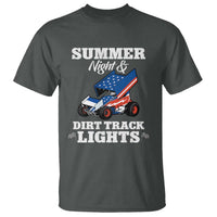 Sprint Car Racing T Shirt Summer Nights And Dirt Track Lights - Wonder Print Shop