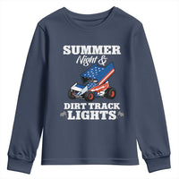 Sprint Car Racing Youth Sweatshirt Summer Nights And Dirt Track Lights - Wonder Print Shop
