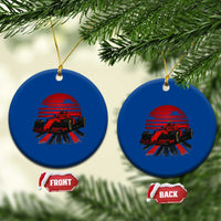 Racing Car Red Speed Motorsport Ceramic Ornament - Wonder Print Shop