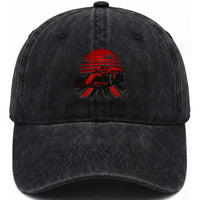 Racing Car Red Speed Motorsport Washed Cotton Baseball Cap