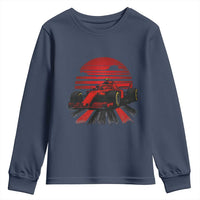 Racing Car Red Speed Motorsport Youth Sweatshirt - Wonder Print Shop