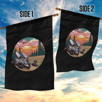 Sprint Car Dirt Track Racing Sunset Motorsports Garden Flag - Wonder Print Shop