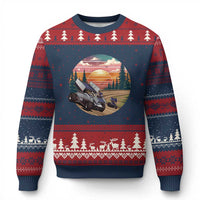 Sprint Car Dirt Track Racing Sunset Motorsports Ugly Christmas Sweater - Wonder Print Shop