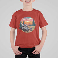 Sprint Car Dirt Track Racing Sunset Motorsports T Shirt For Kid - undefined