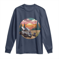 Sprint Car Dirt Track Racing Sunset Motorsports Long Sleeve Shirt - Wonder Print Shop