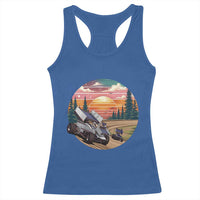 Sprint Car Dirt Track Racing Sunset Motorsports Racerback Tank Top - Wonder Print Shop