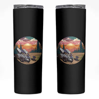 Sprint Car Dirt Track Racing Sunset Motorsports Skinny Tumbler - Wonder Print Shop