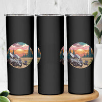 Sprint Car Dirt Track Racing Sunset Motorsports Skinny Tumbler - Wonder Print Shop