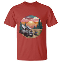 Sprint Car Dirt Track Racing Sunset Motorsports T Shirt - Wonder Print Shop