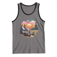Sprint Car Dirt Track Racing Sunset Motorsports Tank Top - Wonder Print Shop