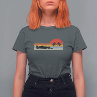 Racing Car Retro Style Vintage T Shirt For Women - Wonder Print Shop