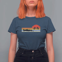 Racing Car Retro Style Vintage T Shirt For Women - Wonder Print Shop