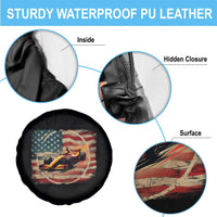Racing Car Spare Tire Cover Patriotic American Flag Race - Wonder Print Shop