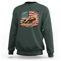 Racing Car Sweatshirt Patriotic American Flag Race - Wonder Print Shop