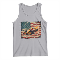 Racing Car Tank Top Patriotic American Flag Race - Wonder Print Shop