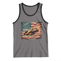Racing Car Tank Top Patriotic American Flag Race - Wonder Print Shop
