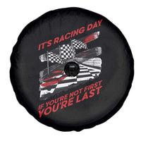Funny Racing Car Flag Spare Tire Cover It Is Racing Day - Wonder Print Shop