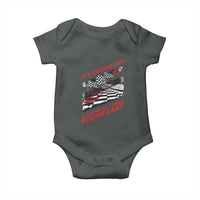 Funny Racing Car Flag Baby Onesie It Is Racing Day - Wonder Print Shop