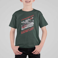 Funny Racing Car Flag T Shirt For Kid It Is Racing Day - Wonder Print Shop