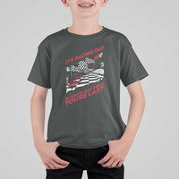 Funny Racing Car Flag T Shirt For Kid It Is Racing Day - Wonder Print Shop