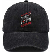 Funny Racing Car Flag Washed Cotton Baseball Cap It Is Racing Day