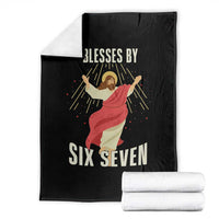 Christian 67 Meme Throw Blanket Blesses By Six Seven Funny - Wonder Print Shop