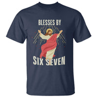 Christian 67 Meme T Shirt Blesses By Six Seven Funny - Wonder Print Shop