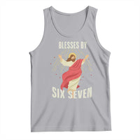 Christian 67 Meme Tank Top Blesses By Six Seven Funny - Wonder Print Shop