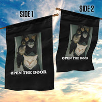 Open The Door Cats Lover Garden Flag Funny Cat Gang Sarcastic Meme - Wonder Print Shop