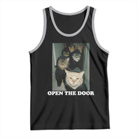 Open The Door Cats Lover Tank Top Funny Cat Gang Sarcastic Meme - Wonder Print Shop