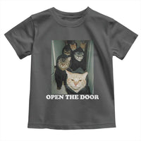 Open The Door Cats Lover Toddler T Shirt Funny Cat Gang Sarcastic Meme - Wonder Print Shop