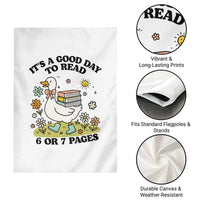 It’s A Good Day To Read 6 or 7 Pages Garden Flag Funny Six Seven Teacher Book Lover - Wonder Print Shop
