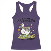 It’s A Good Day To Read 6 or 7 Pages Racerback Tank Top Funny Six Seven Teacher Book Lover - Wonder Print Shop