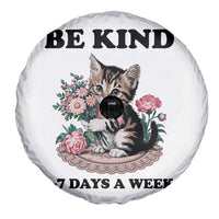 Be Kind 6 7 Days a Week Spare Tire Cover Funny Six Seven Cat Teacher Meme - Wonder Print Shop