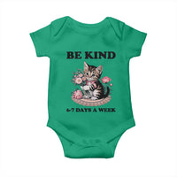 Be Kind 6 7 Days a Week Baby Onesie Funny Six Seven Cat Teacher Meme - Wonder Print Shop