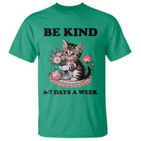 Be Kind 6 7 Days a Week T Shirt Funny Six Seven Cat Teacher Meme - Wonder Print Shop